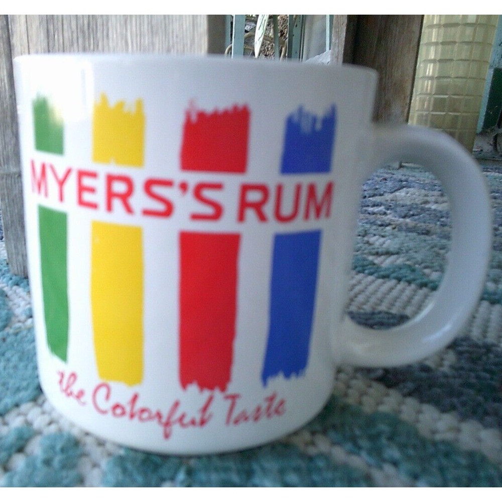 Myers Rum Coffee Mug Cup The Colorful Taste Porcelain Vintage